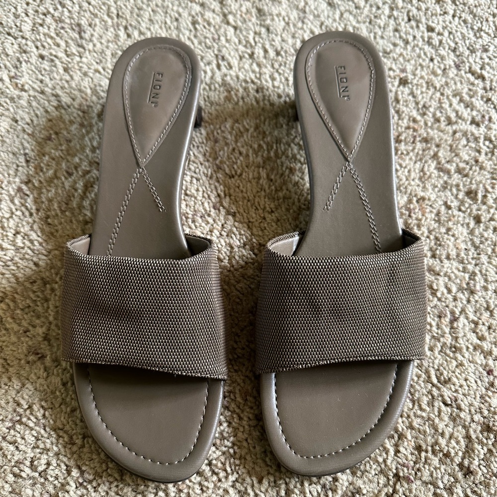 Cafe brown low heel size 10